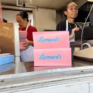 At the stand !