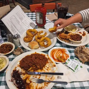 All I could stand.  Dried out beans.