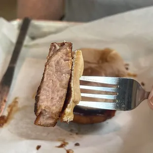 Fried bologna sandwich