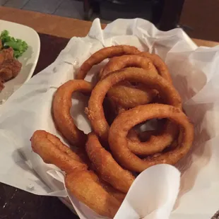 Beer battered o rings.