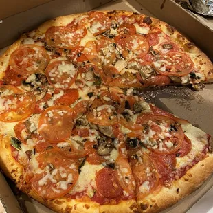 pizza, food