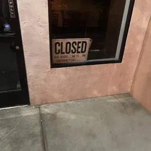 Oh I don&apos;t know says there open til 11 . Order thru clover and only to show up there close . No signs of emergency or anything.