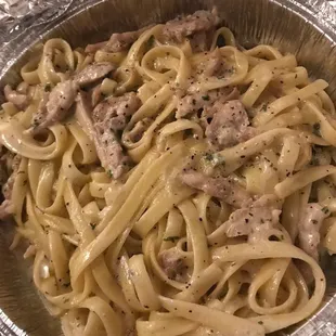 Chicken alfredo fettuccine