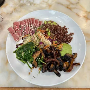 Kale Grain Ahi Tuna Bowl