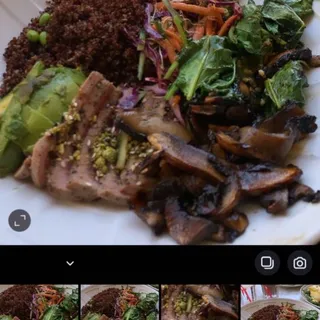 Kale Grain Ahi Tuna Bowl