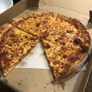 Plain cheese pizza