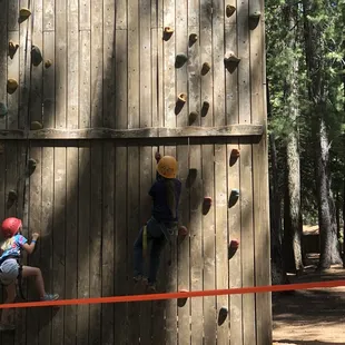 Rock climbing wall