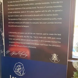 The Story of Leonidas Chocolates