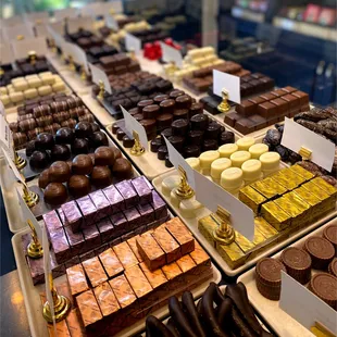 a variety of chocolates