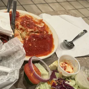 Lasagna &amp; Meatballs Garden Salad