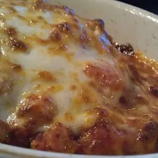 Lasagna with Bread Sticks and Garlic Butter