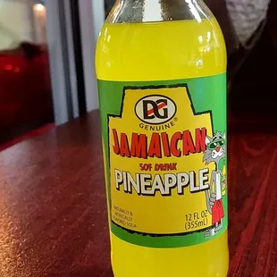 a bottle of pineapple