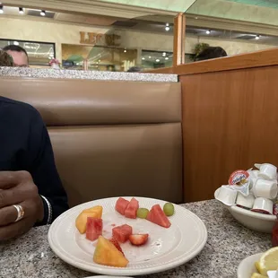 Booth area close to the bar