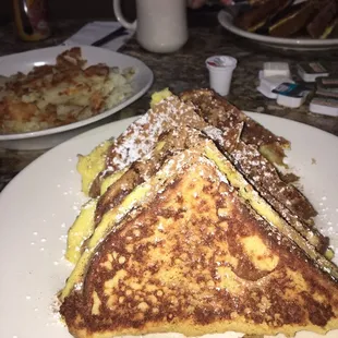 a plate of french toast