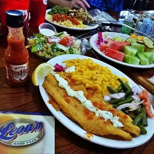 a plate of food on a table