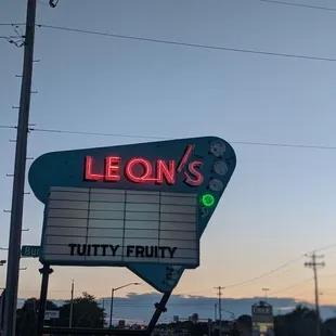the neon sign