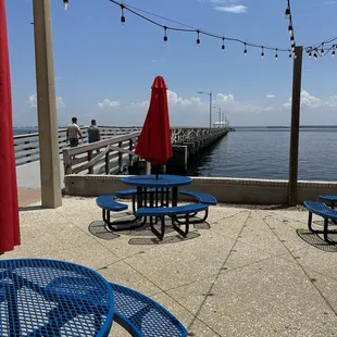 View out from the restaurant.