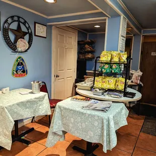 Interior table and chips