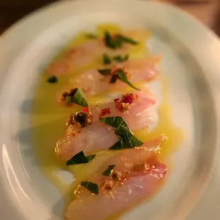 Ocean tilefish crudo