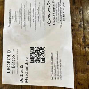a piece of paper with a qr code on it