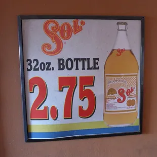 32 oz. of Sol for $2.75!