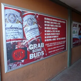 Rules of the bar. Leave your drama at home and conduct yourself like a responsible adult, haha.