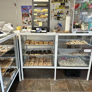 a display of donuts and pastries