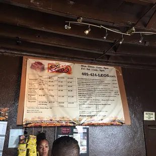 Leo's menu