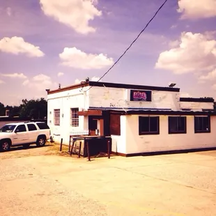 the outside of the building