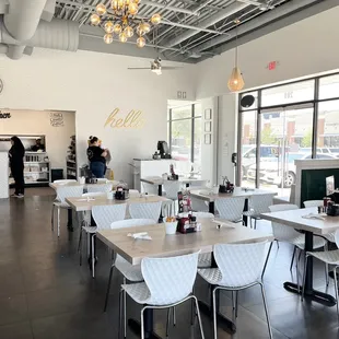 the dining area