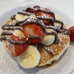Strawberry Banana Nutella French Toast