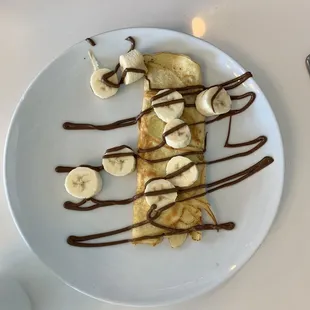 Banana Strawberry Nutella Crepes