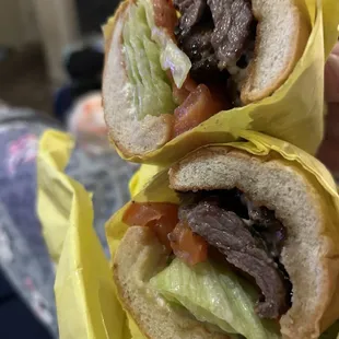 Ribeye Steak Rib Eye Sandwich Combo - missing mayo; made for a dry sandwich