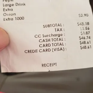 2 burger combos with chili fries and drink  Total $48.61 yikes!