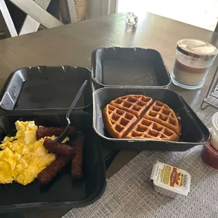 I got the Breakfast Waffle Combo