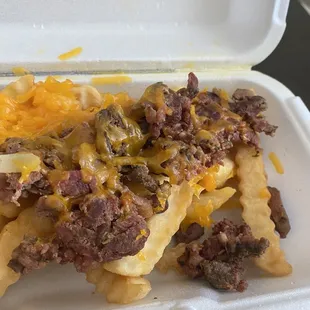 &quot;Carne asada fries&quot; lol no thanks