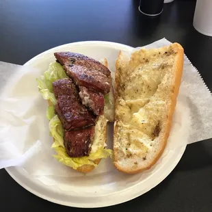 6" Hot sausage sandwich was great.