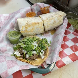 Taco and burrito