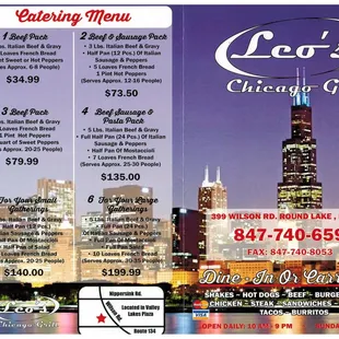 It seems they don't publish their menu so here it is.