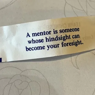a sign that reads a mentor is someone whose mindsight can become your foreign