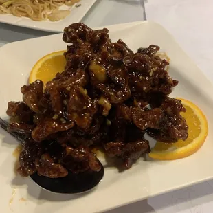 Tangerine beef