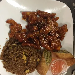 Sesame chicken combo