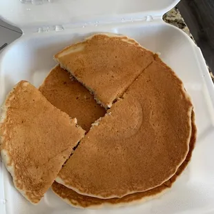 Pancakes comes w big breakfast