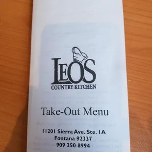 They give paper menus.