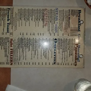 Menu - Breakfast