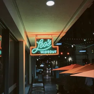 outside
