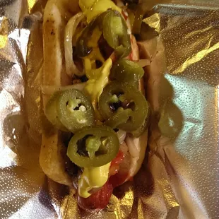 Bacon wrapped hot dog - 4/5