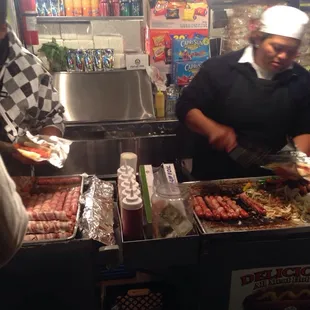 Bacon wrapped hotdogs