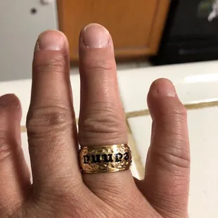 Hawaiian ring  perfectly under an hour.