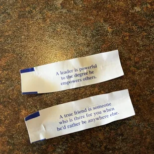 two pieces of paper with a poem on them